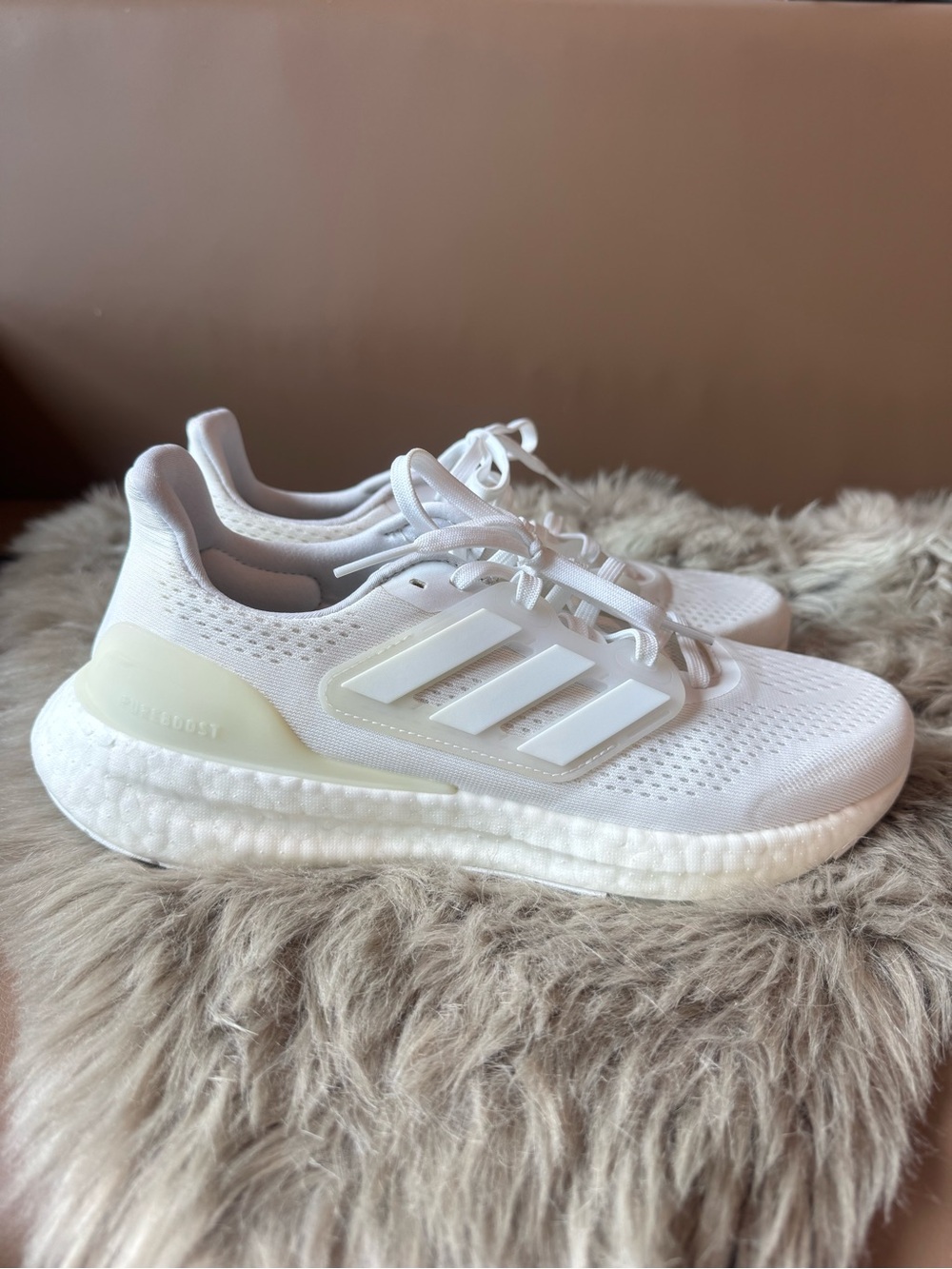 Adidas PureBoost 22 Cloud White Running Shoes Size 8.5